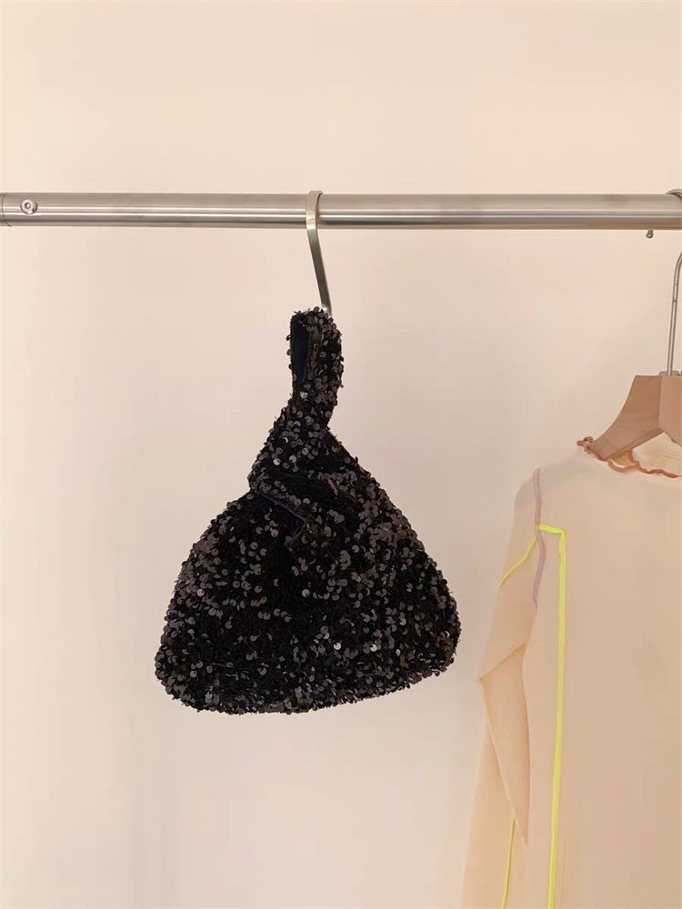 Sac de poignet à paillettes exquis et polyvalent coréen Ins
