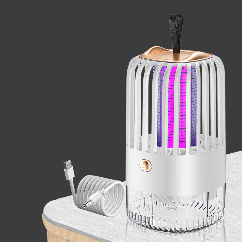 Lámpara silenciosa para matar mosquitos con succión de descarga eléctrica