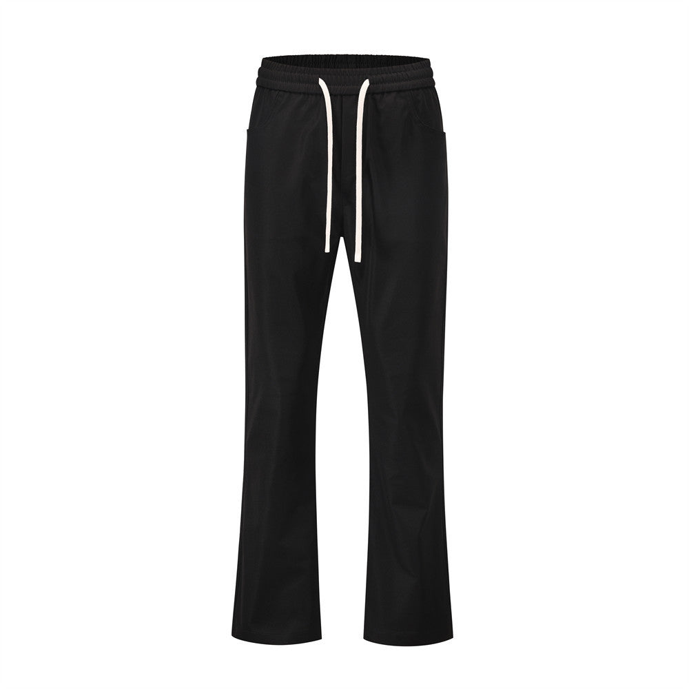 Men's Loose Drooping All-match Elastic Waist Drawstring Straight Long Pants