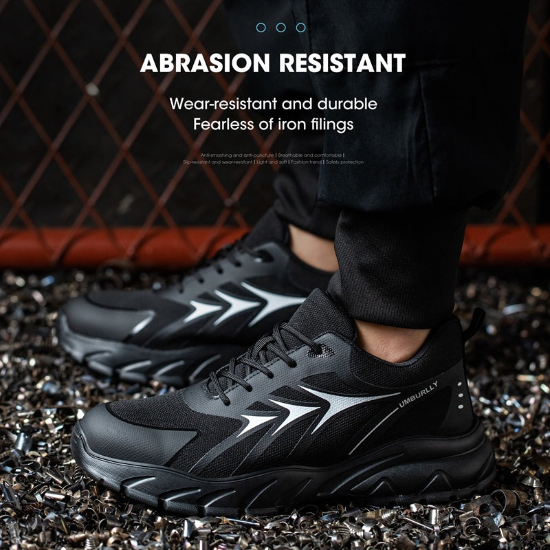 Chaussures de sécurité anti-écrasement et anti-pénétration pour la protection du travail, embouts en acier