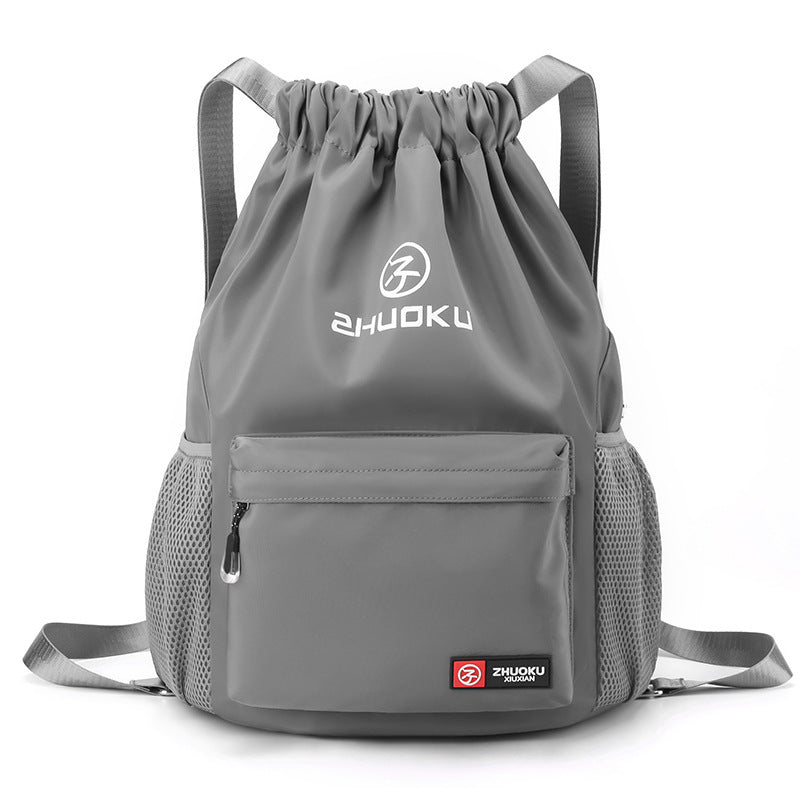 Sac à dos décontracté en tissu Oxford avec cordon de serrage