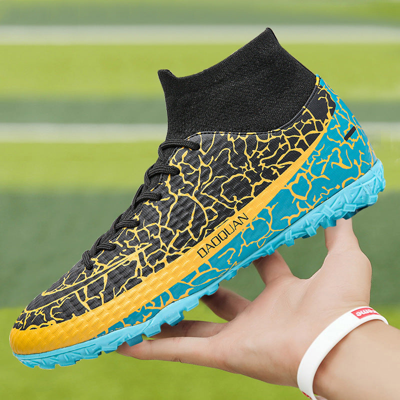 Chaussures d'entraînement montantes pour jeunes étudiants de football pour hommes