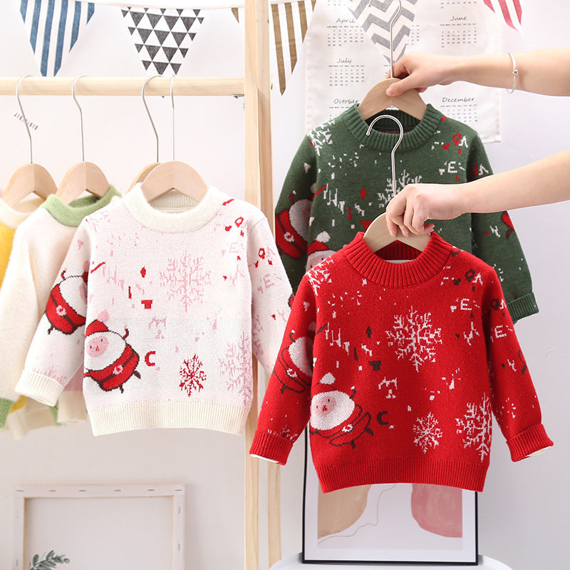 Pull flocon de neige de Noël