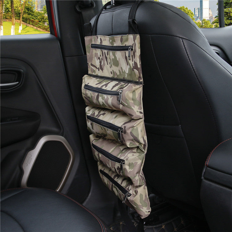 Support de sangle de support arrière de siège de voiture, tissus Oxford de Camouflage dissimulés