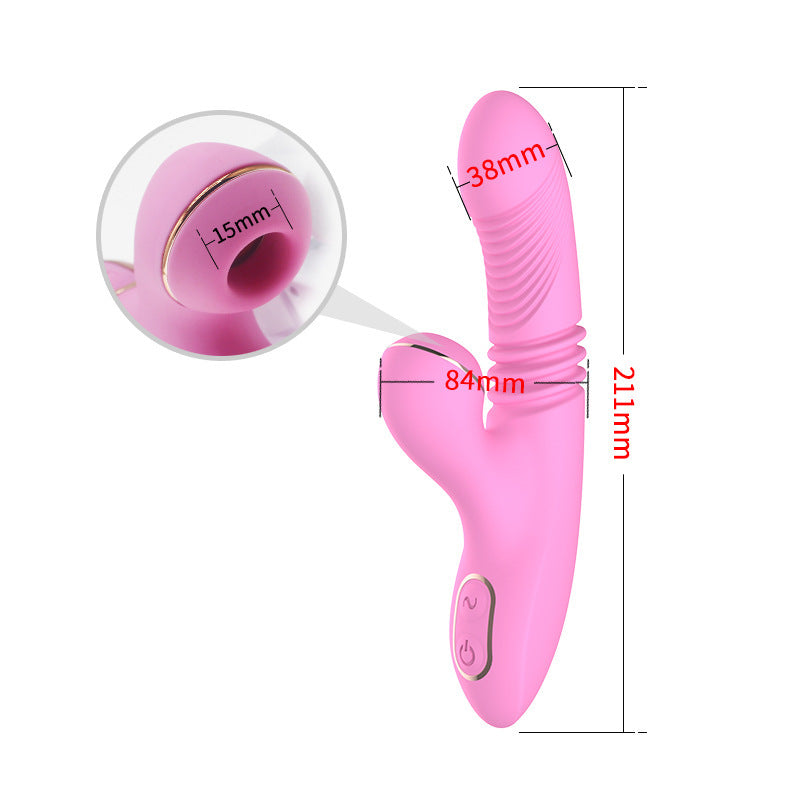 Vibromasseur suceur télescopique automatique
