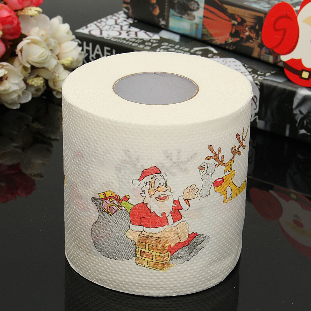 Papel higiénico navideño