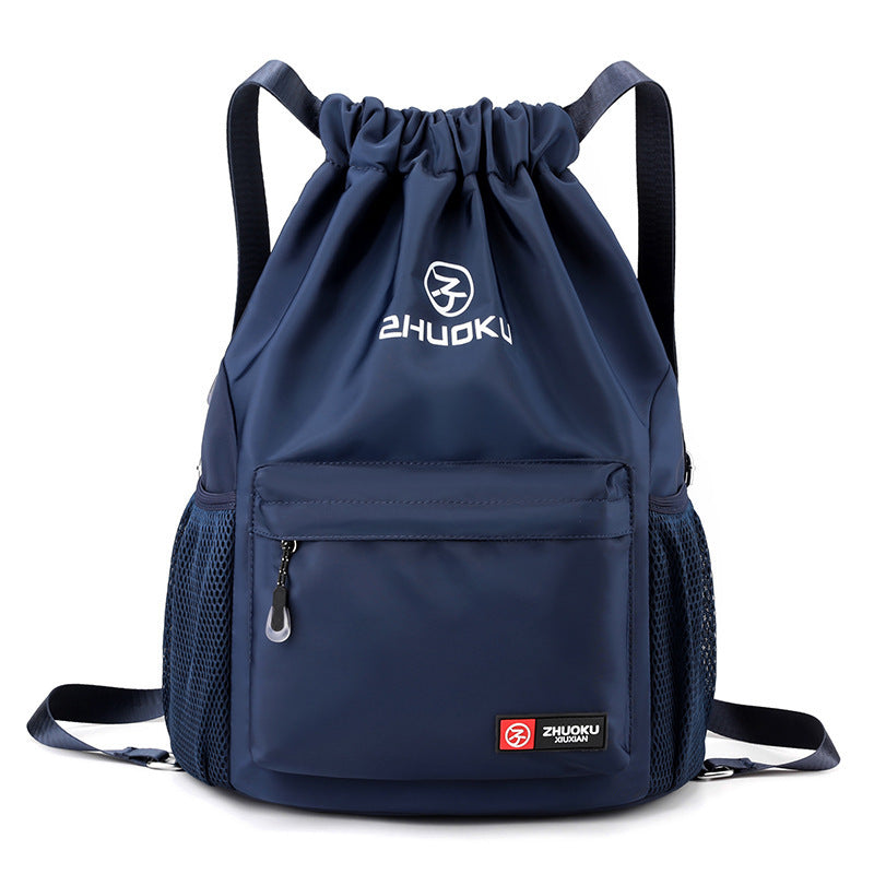 Sac à dos décontracté en tissu Oxford avec cordon de serrage