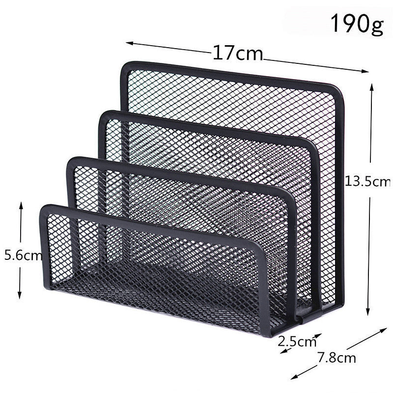 Etagères à livres Organisateur de bureau Bureau Maille Maison Métal 1pcs 