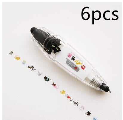 Cinta correctora de encaje, cinta decorativa de papelería