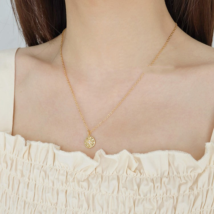 European And American Retro Hexagram Necklace Women