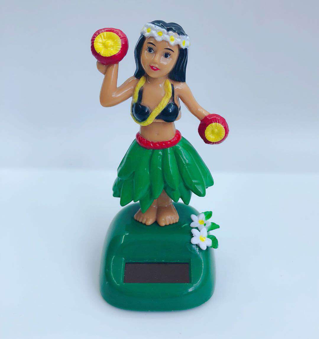 Accessoires de voiture pour fille hawaïenne, balançoire solaire