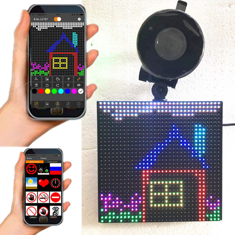 P4-32x32RGB Interesting Rear Window Car Display