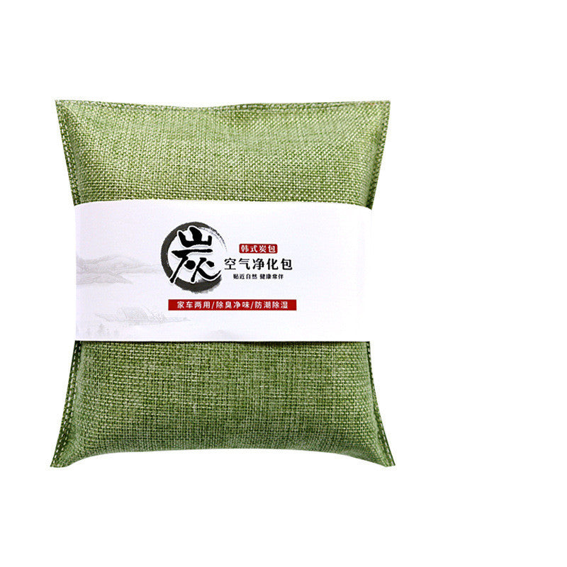 Car 500g Burlap Large Bamboo Charcoal Bag Car Deodorant