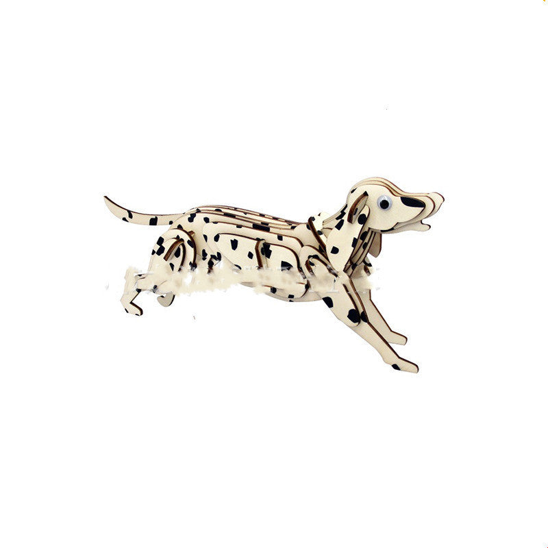 Rex Puzzle 3D en bois modèle Laser bricolage Puzzle pour enfants Simulation jouets de dinosaures