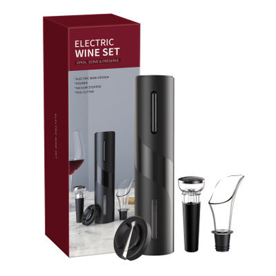 Ouvre-bouteille électrique, tire-bouchon, ensemble de coupe-feuille, ouvre-bouteille automatique haut de gamme pour le vin, Gadgets de cuisine, ouvre-boîte