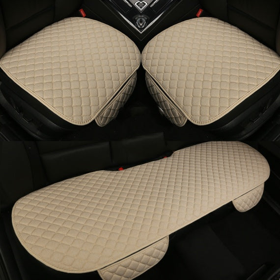 Protector de funda de asiento de coche de lino