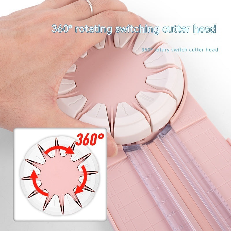 Coupe-papier multifonctionnel 12 en 1, Machine de découpe de papier en plastique à points