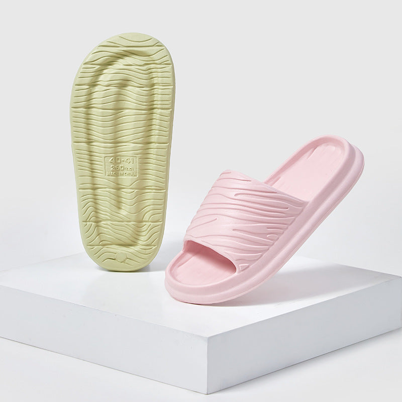 Pantoufles de maison, chaussures de salle de bain à fond épais et souple