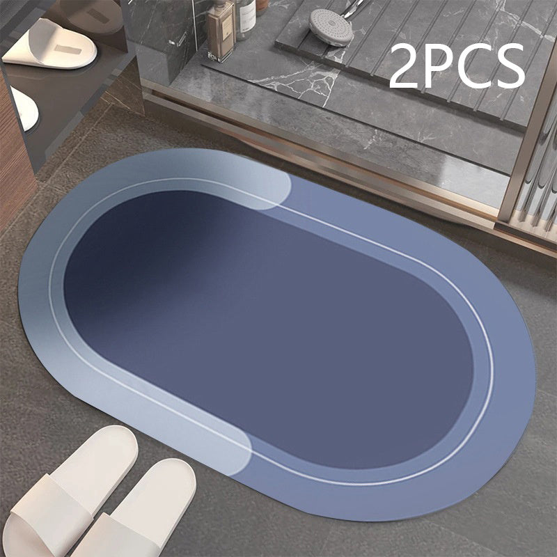 Tapis de sol moderne Simple et doux en diatomée, absorbant, facile à sécher, résistant aux taches, antidérapant