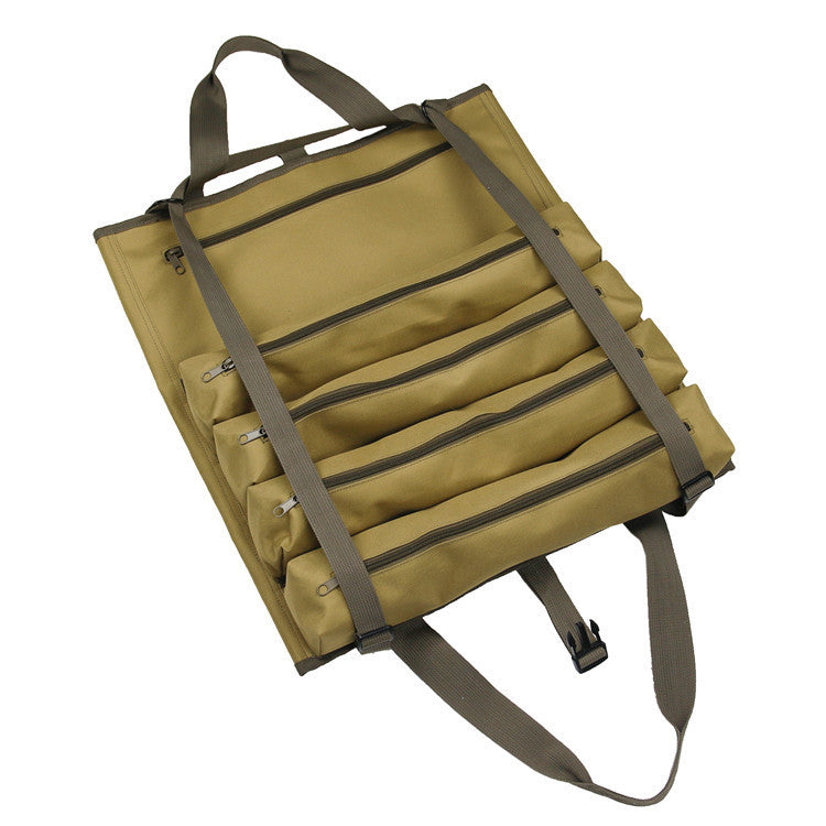 Bolsa grande para colgar en el coche, almacenamiento de herramientas para el coche con múltiples bolsillos