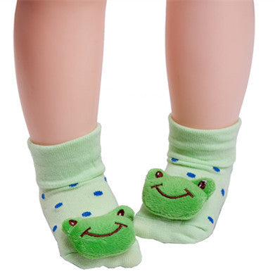 Chaussettes tridimensionnelles pour bébé, poupée animale mignonne