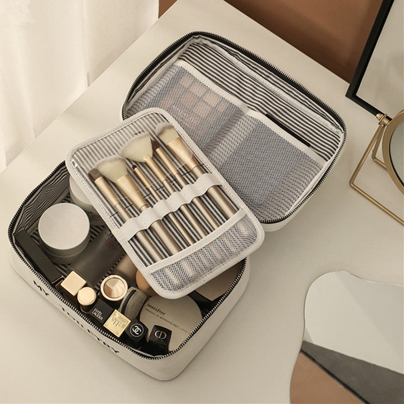 Sac de rangement de maquillage Portable de grande capacité, voyage Simple, nouveau