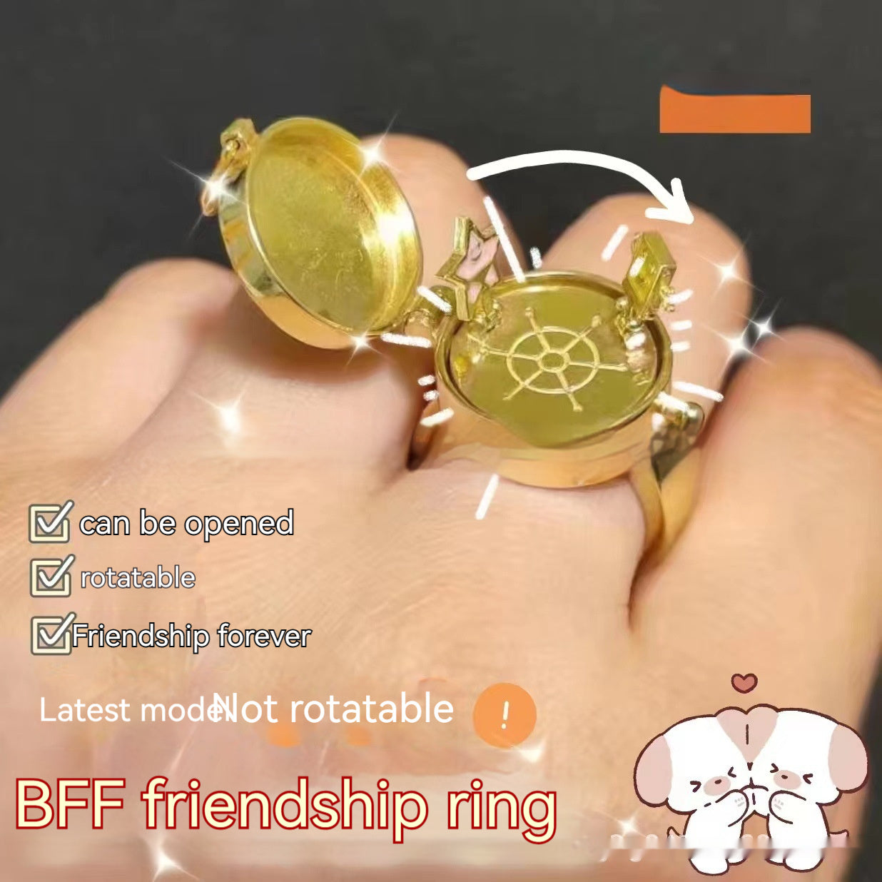Good Friend Ring Friendship Ring Birthday And Holiday Gift