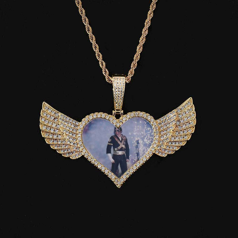 Collar con marco de imagen de personalidad sólida