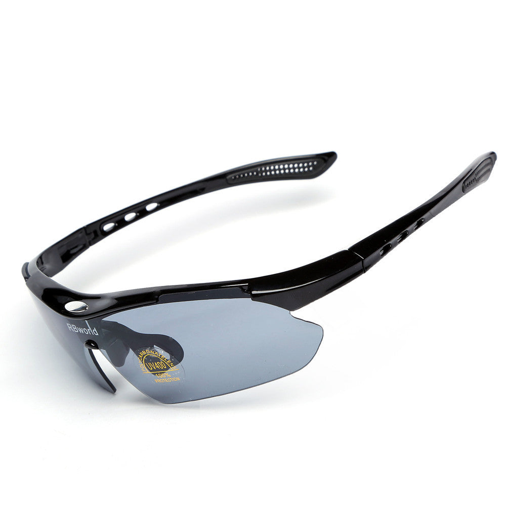 Cycling glasses 3 lenses outdoor sports anti-ultraviolet bicycle glasses anti-wind and sand myopia HD sunglasses