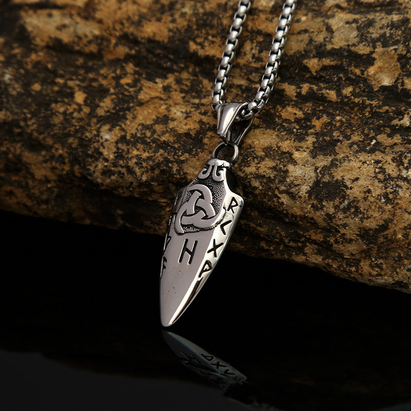 Collier de style européen et américain pour hommes en acier inoxydable