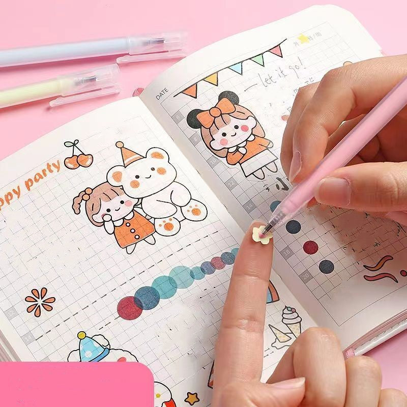 Pluma dispensadora de secado rápido de 20 segundos con tapa dispensadora de color macarrón