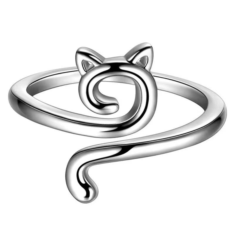 Wire Artifact Knit A Sweater Cat Ring