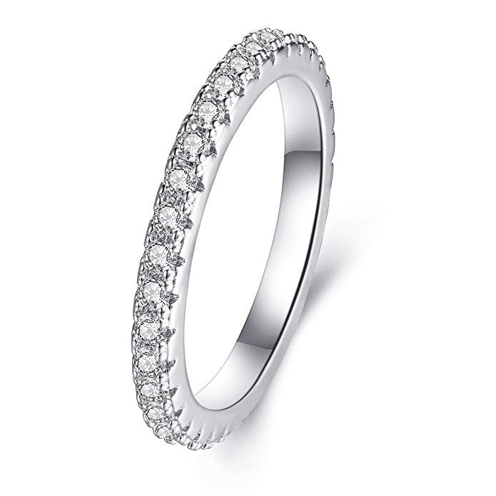 Bague classique en diamant artificiel, huit cœurs et huit flèches, offre spéciale
