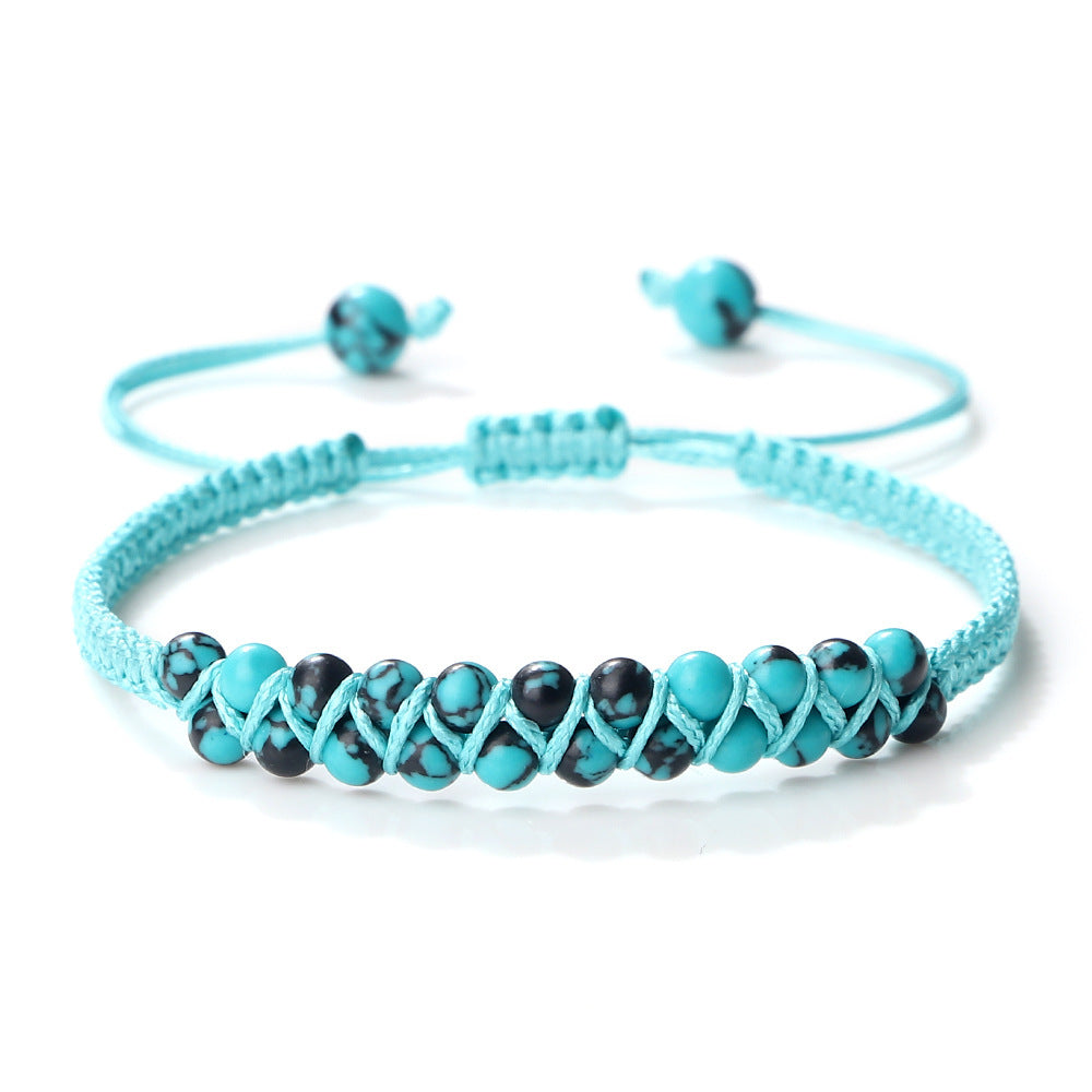Bohemian Style Fashion Accessories Friendship Rope Bracelet Double Row Beads