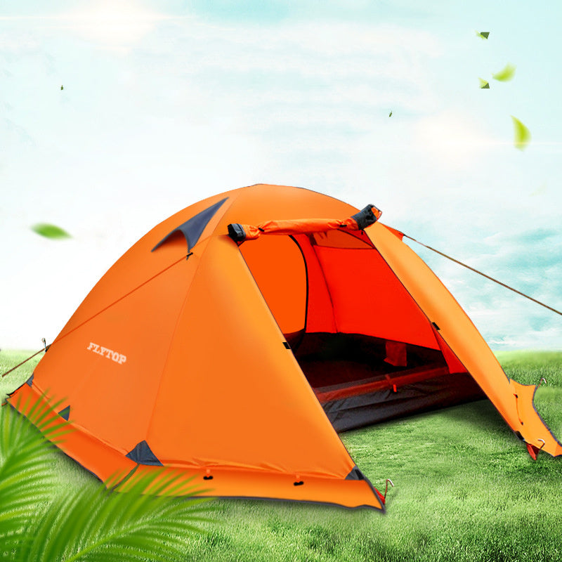 Tente de Camping Double Double poteau en aluminium Anti-tempête voyage Camping