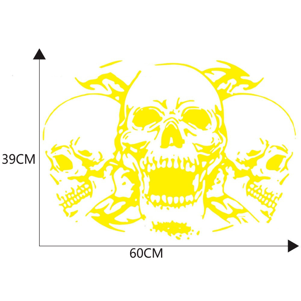 Three Skull Totem Body Decals For General Use
