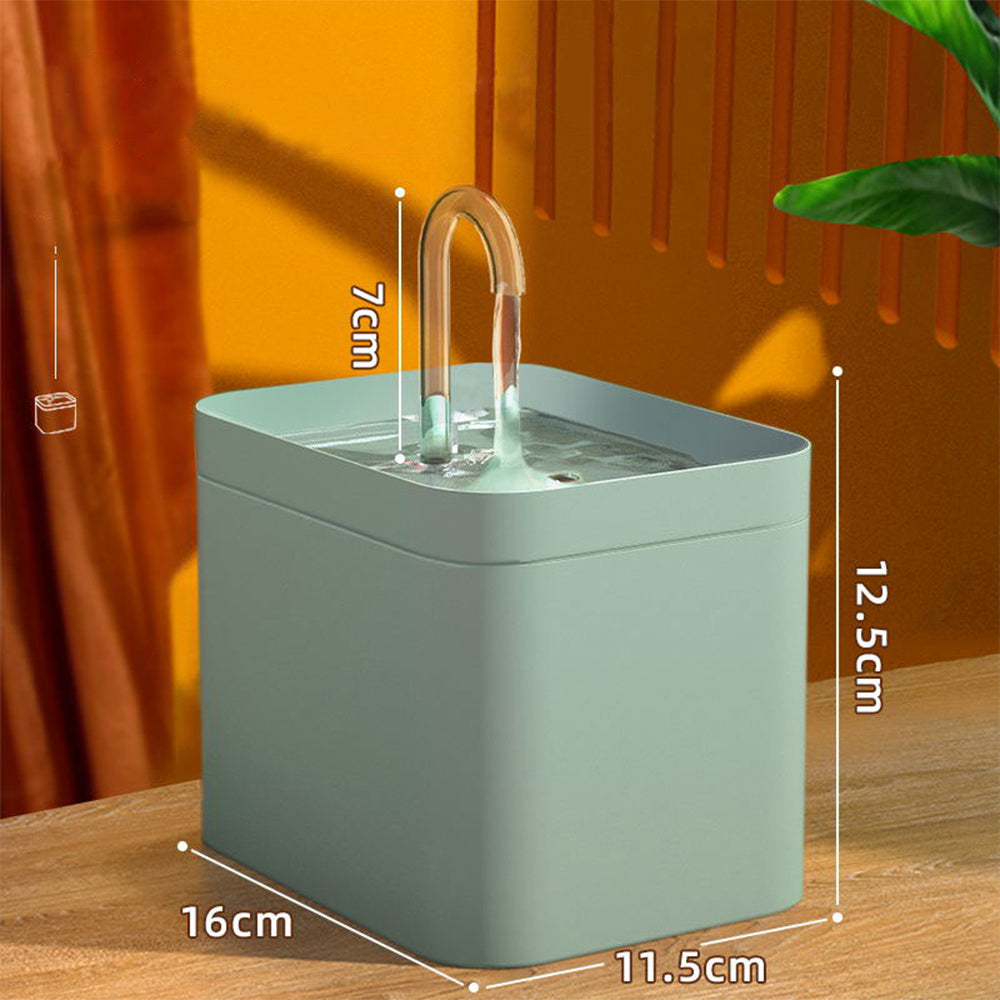 Fontaine d'eau automatique pour chat, filtre automatique USB, bol d'abreuvoir électrique muet pour chat, 1,5 l, abreuvoir filtrant en recirculation pour chats, distributeur d'eau pour animaux de compagnie