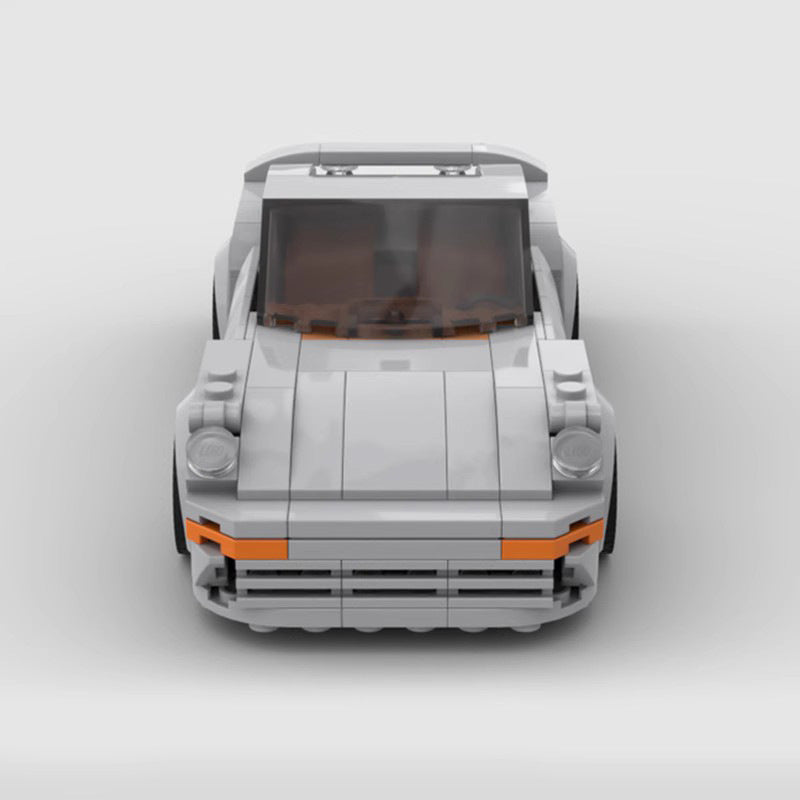 Blocs de construction de la série de véhicules MOC-74341, Puzzle de pièces de voiture de course Porsche