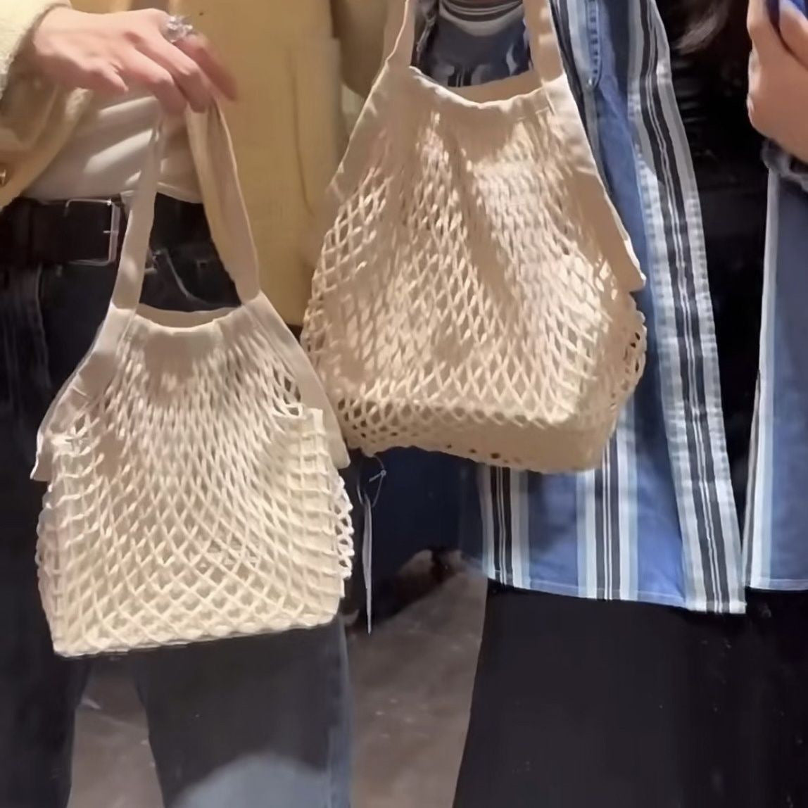 Sac à main évidé tissé d'été pour femme