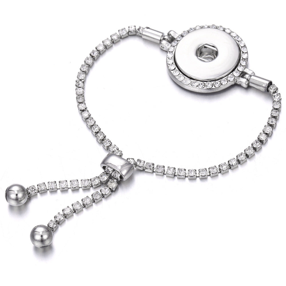 Bangle Jewelry Elastic Adjustable Metal Chain Broken Rubber Band Bracelet
