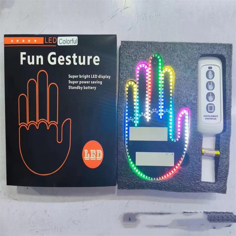 Lumière de geste de doigt de prise USB de voiture