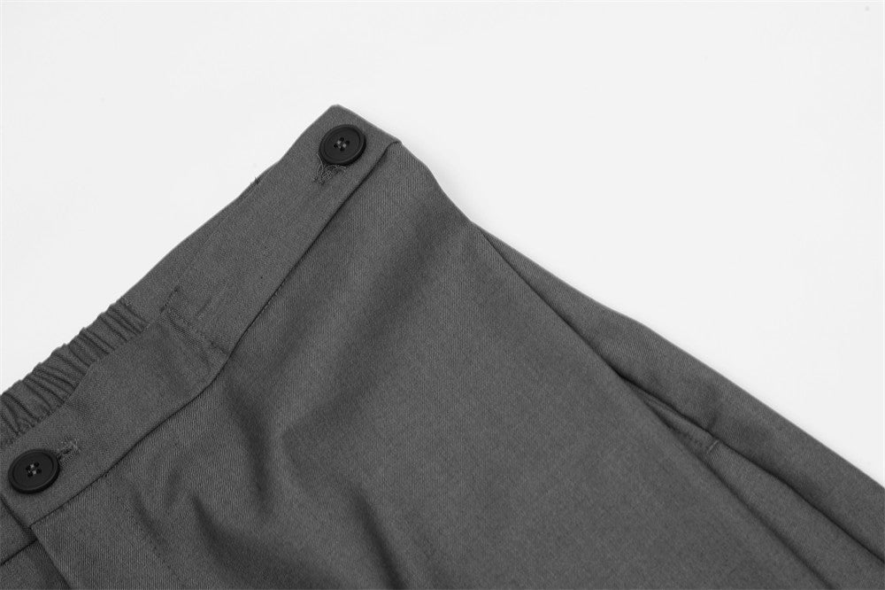 Men's Loose Straight Wide Leg Mop Trousers