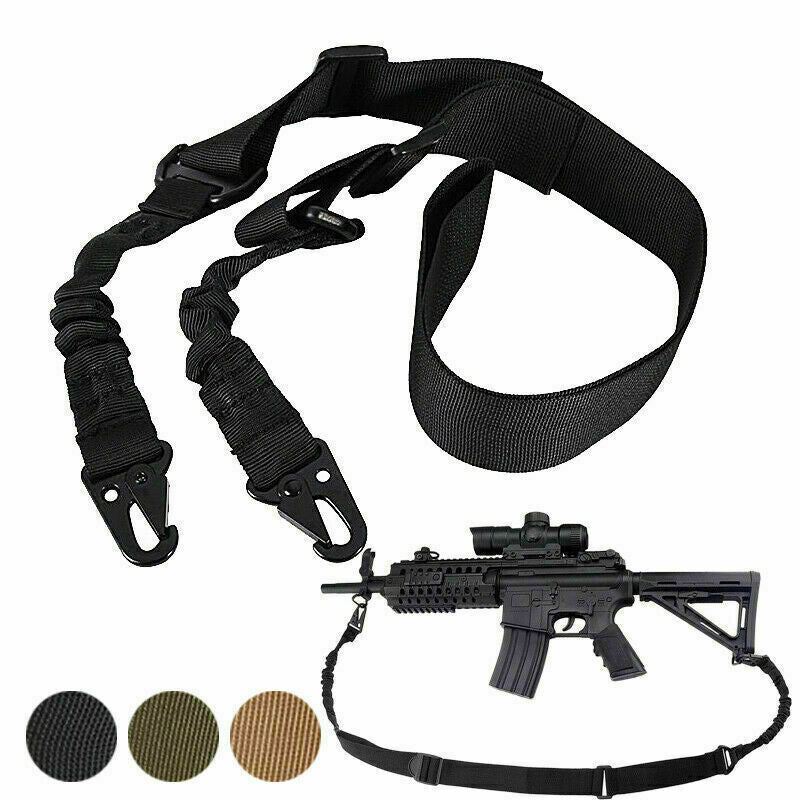 Sangle d'épaule pour fusil tactique, crochet à 2 points, une seule sangle pour la chasse