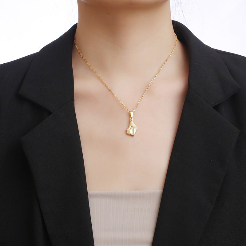 Women's Fashion Casual Hand-held Love Necklace
