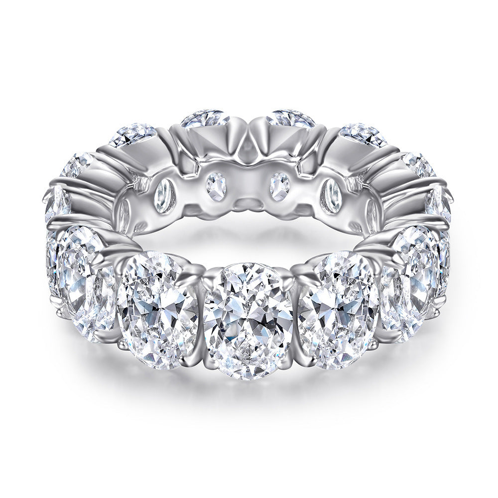 Sterling Silver Ring Zircon Female