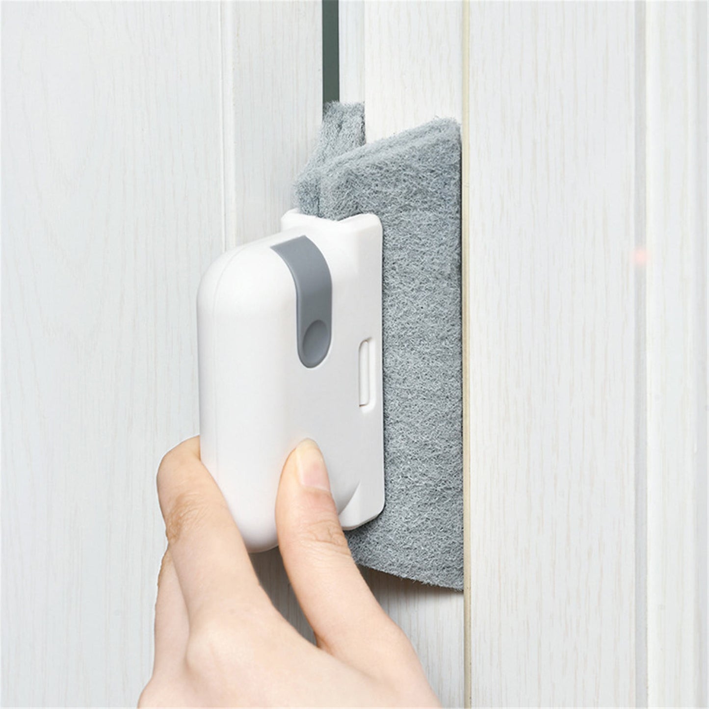 Brosse de nettoyage à rainure créative, nettoie rapidement tous les coins et les espaces, brosses de nettoyage de rails de portes et fenêtres détachables
