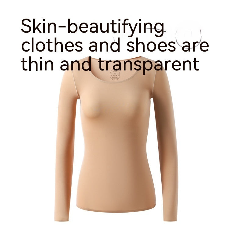 Ropa interior térmica de autocalentamiento de temperatura constante de 37 grados, ropa de invierno ultrafina para el cuidado de la piel, camisa inferior de piel