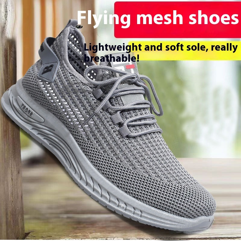 Pijamas de ocio de verano para hombres Zapatos de malla con fondo suave