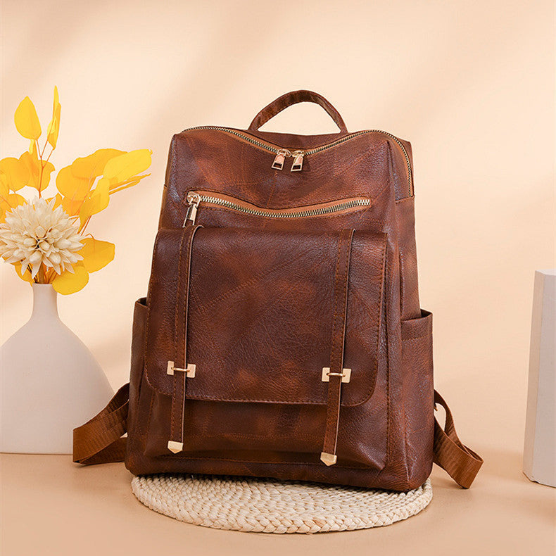 Sac à dos simple et à la mode de grande capacité pour femmes