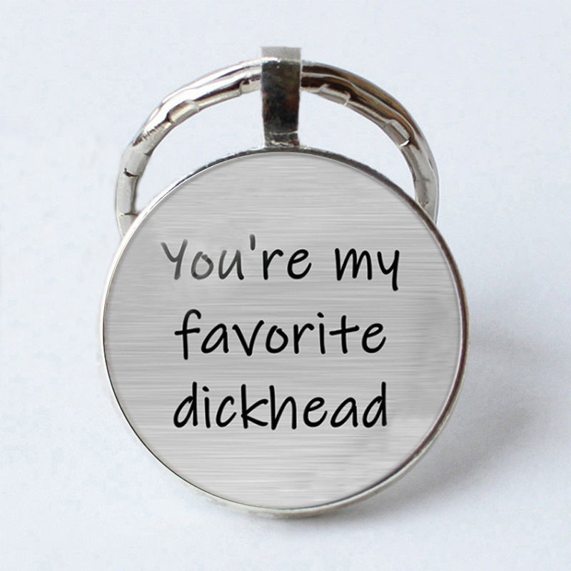 Interesante llavero de letras de pareja